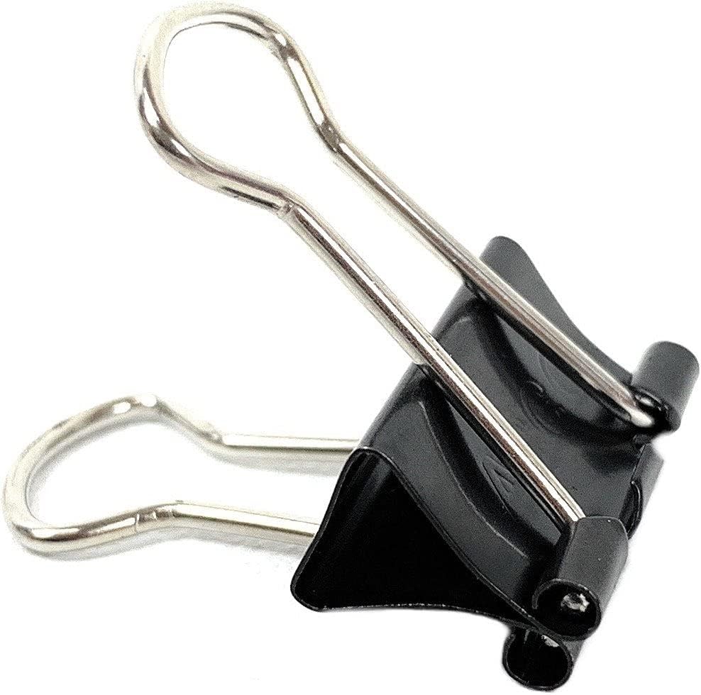 ACCO Brands72020 Small Binder Clips, Steel Wire, 5/16 Cap, 3/4w, Black/Silver, Dozen