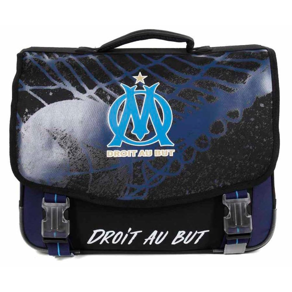 Cartable Olympique de Marseille 41cm Droit au But avec 2 compartiments - 3
