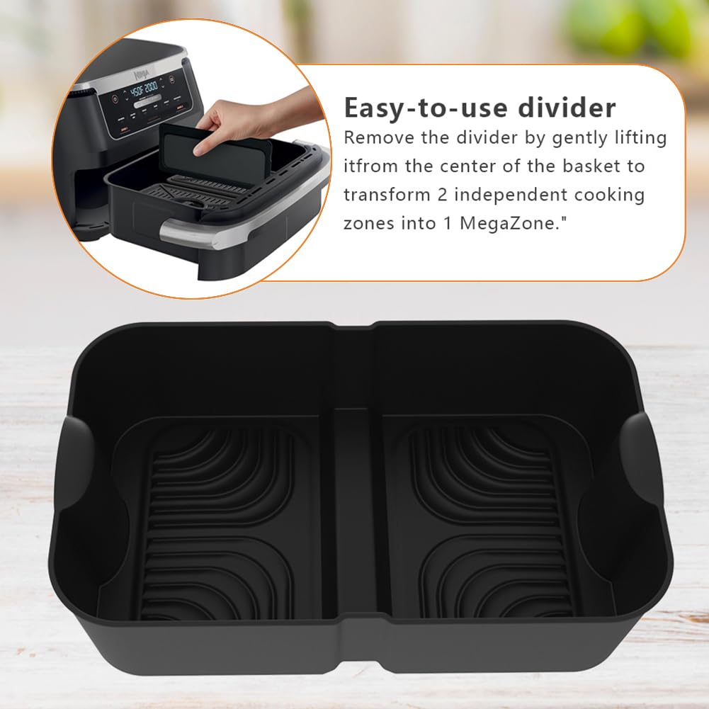 3 pezzi accessori per friggitrice ad aria calda, compatibili con Ninja Foodi AF500 da 10,4 l, stampo in silicone riutilizzabile, friggitrice ad aria calda, stampo in silicone per ninja AF500EU