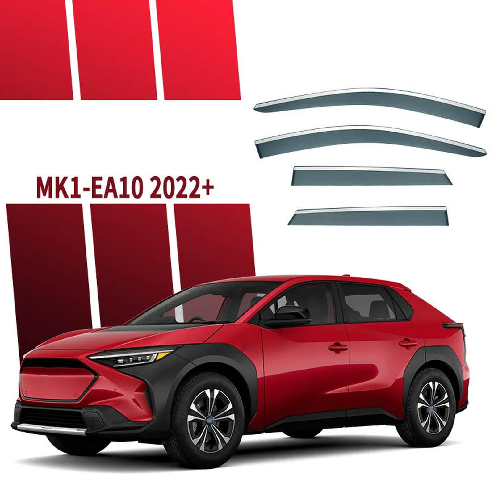 Osłony przeciwdeszczowe na szyby samochodowe,osłony okienne,osłony przeciwwietrzne,osłony przeciwwiatrowe,osłony do SUBARU Solterra 2022