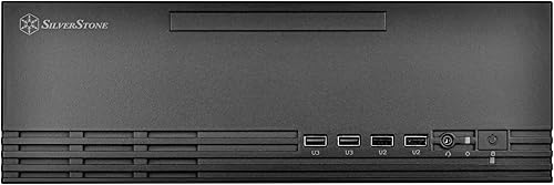 Miniatura 2 de SilverStone Technology Milo 11 Slim & Compact Micro-ATX enclousre para oficina o cine en casa, requiere TFX PSU (se vende por separado), SST-ML11B
