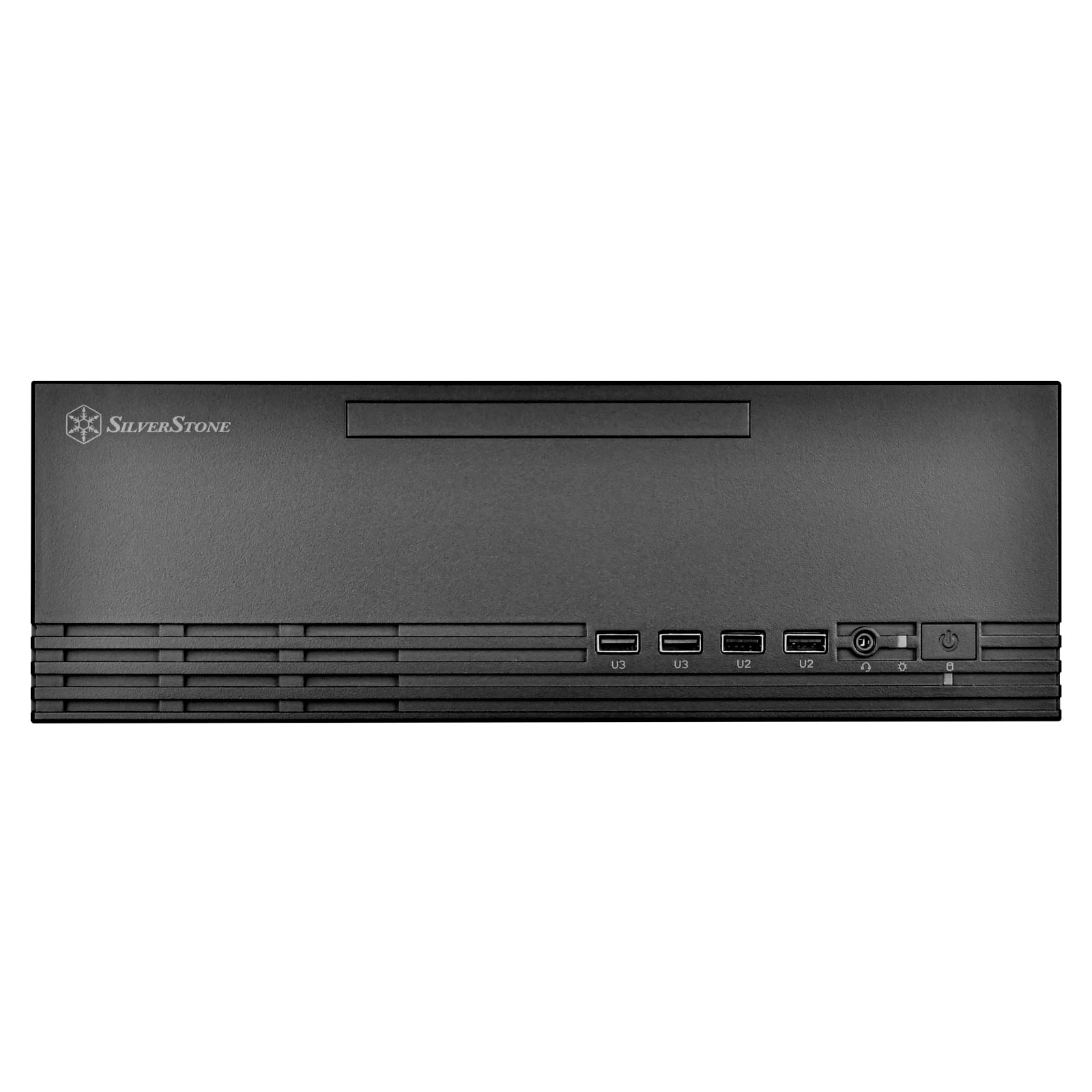 Silverstone SST-ML11B - Milo Boîtier Micro-ATX Mince et Compact, Prend en Charge Les Blocs d’Alimentation de Format TFX