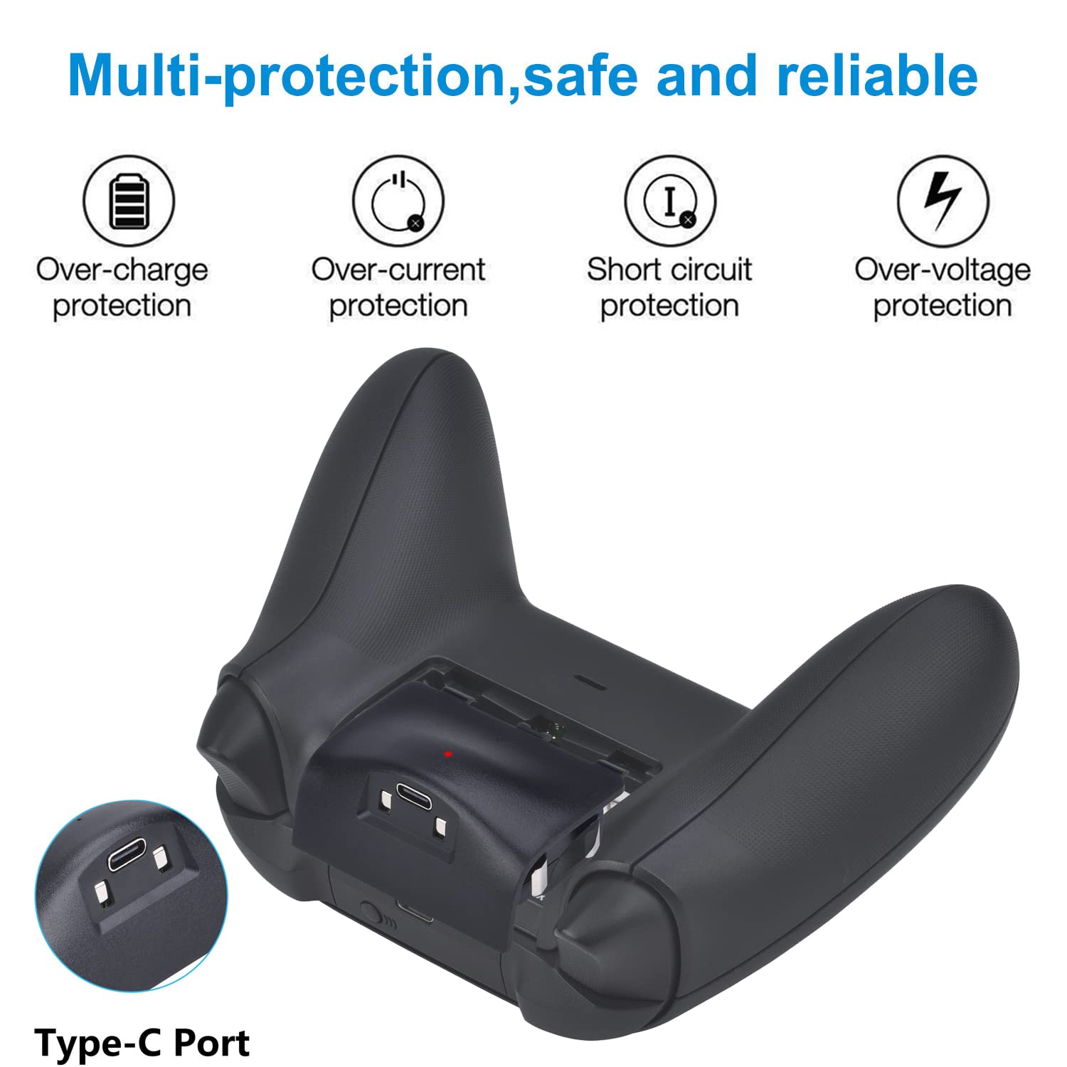DuraPro 2X Batterie avec Port de Type C pour Xbox Série X/S