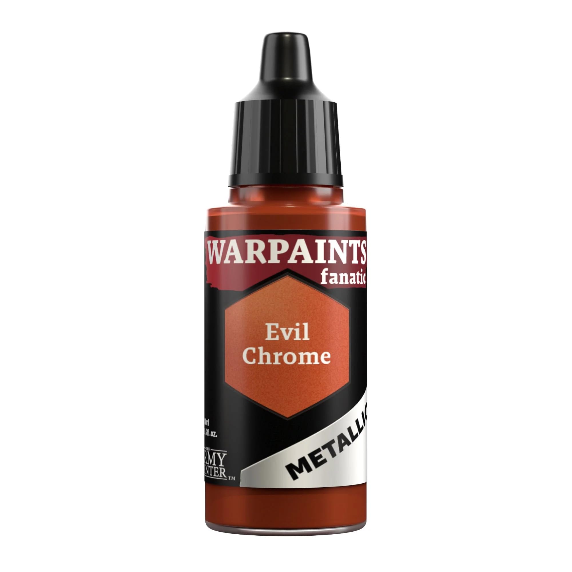 The Army Painter Evil Chrome Warpaints Fanatic Metallics Single Acrylics, Miniature Hobby Painting, Quality Paint For Miniature Wargaming