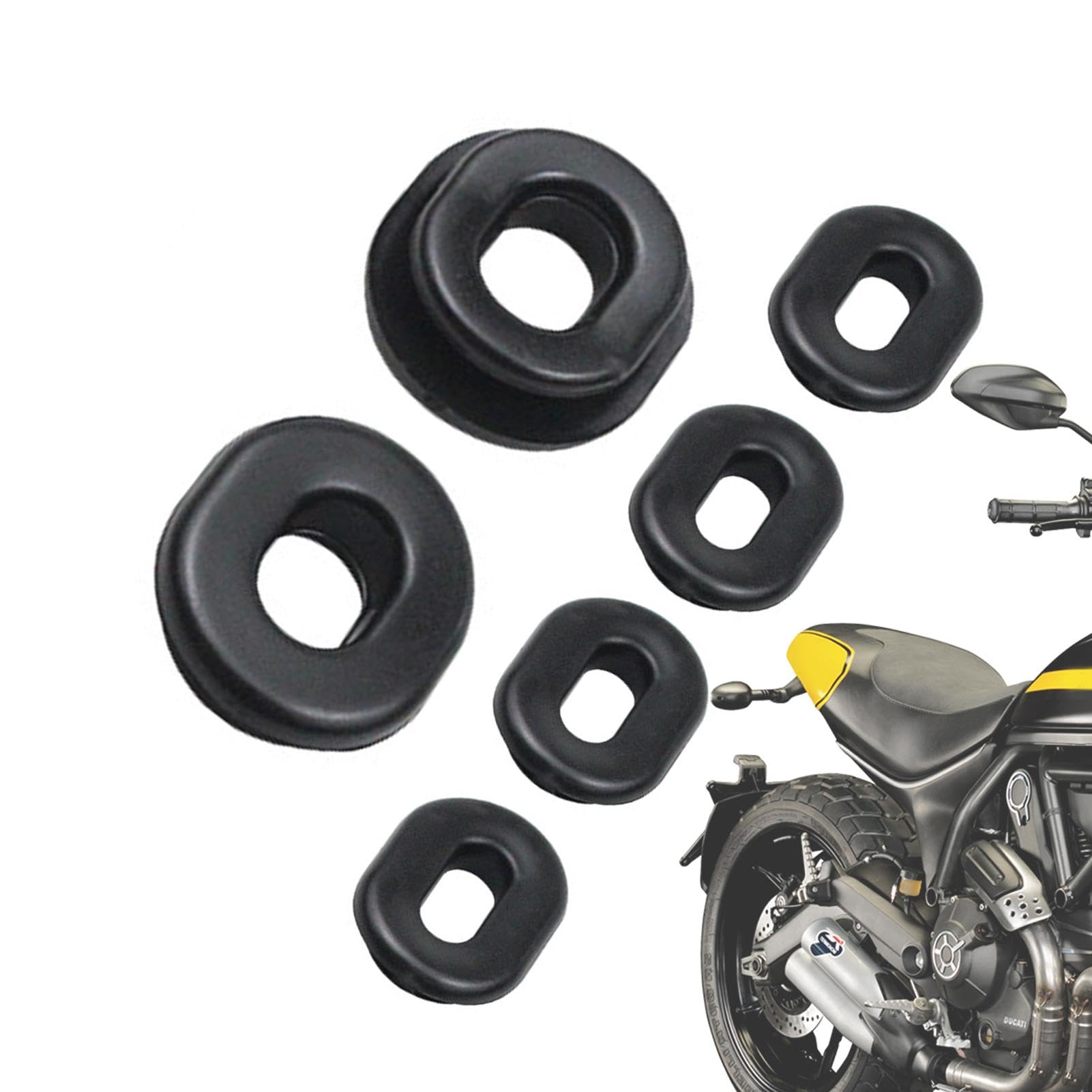 Amazon | Mivpzisk ラバーサイドカバーグロメット、バイク用ラバーグロメット,オートバイ用ゴムリングフェアリング用アクセサリー  カウリング 6個 | オートバイ用のゴム製グロメット、バッテリーカバーの取り付けが簡単 | Oリング | 産業・研究開発用品 通販 ゴムサイドカバーグロメットオートバイフェアリングセットhon CB100 CL XL 100 CG125 CB125S CB125T