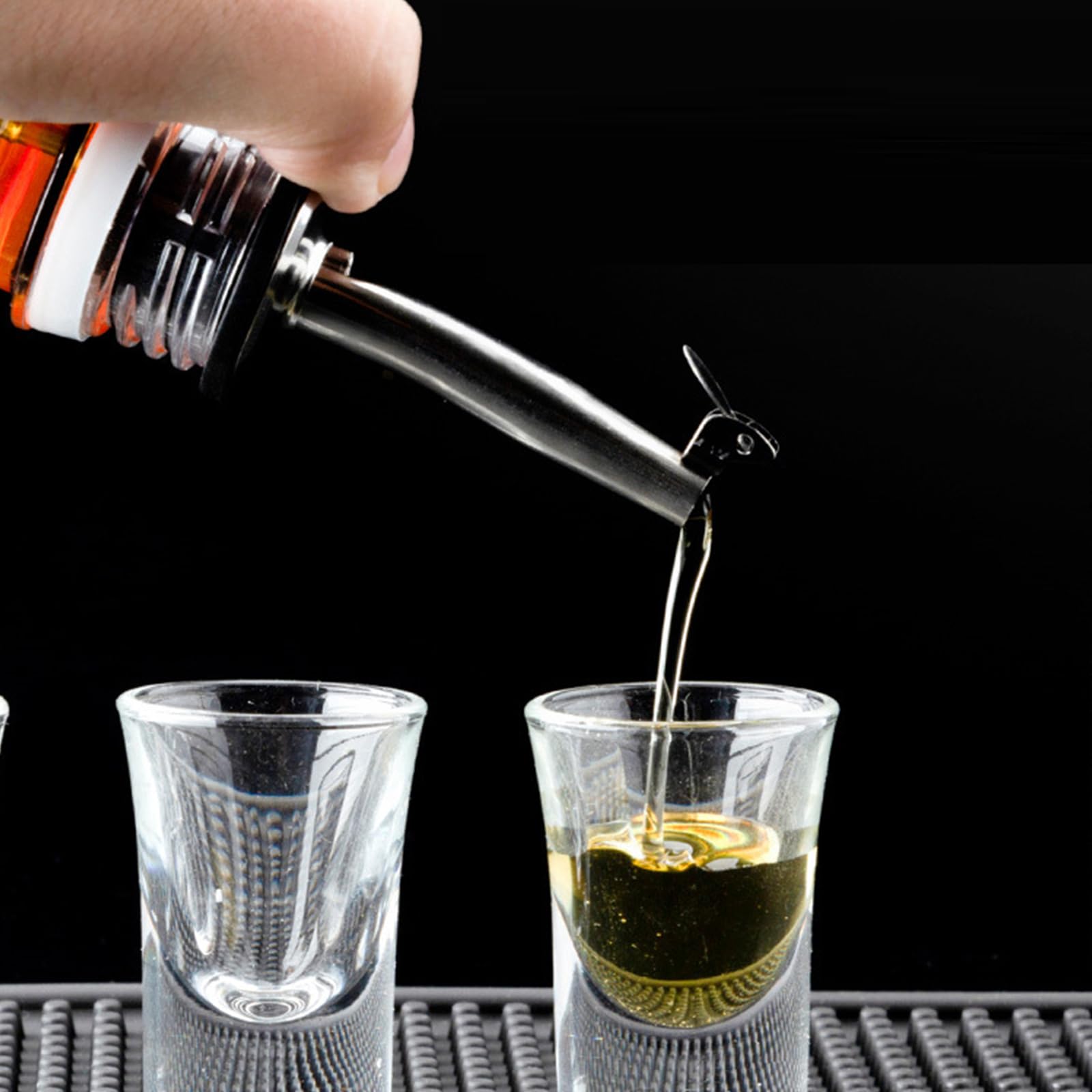 2 Bouchons Verseurs Acier Inoxydable - Pour Vin, Huile, Vinaigre - Anti-Fuites - Réutilisables