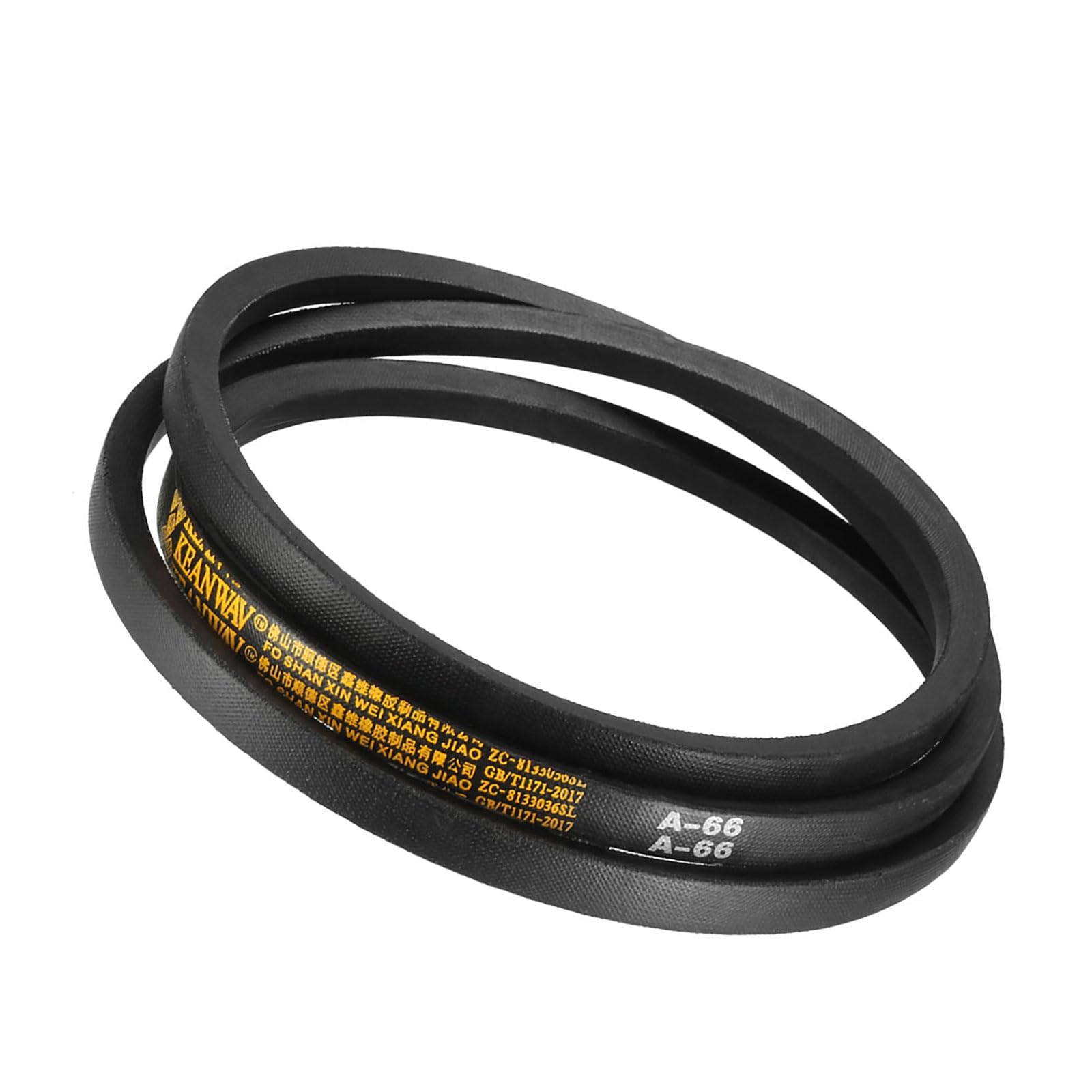 A-66 Rubber V-Belts - [66 Inch Pitch Girth] Wrapped a Section Industrial Drive Belt for Transmission Use, JIS Standard, 1/2 Inch Width 5/16 Inch Thick