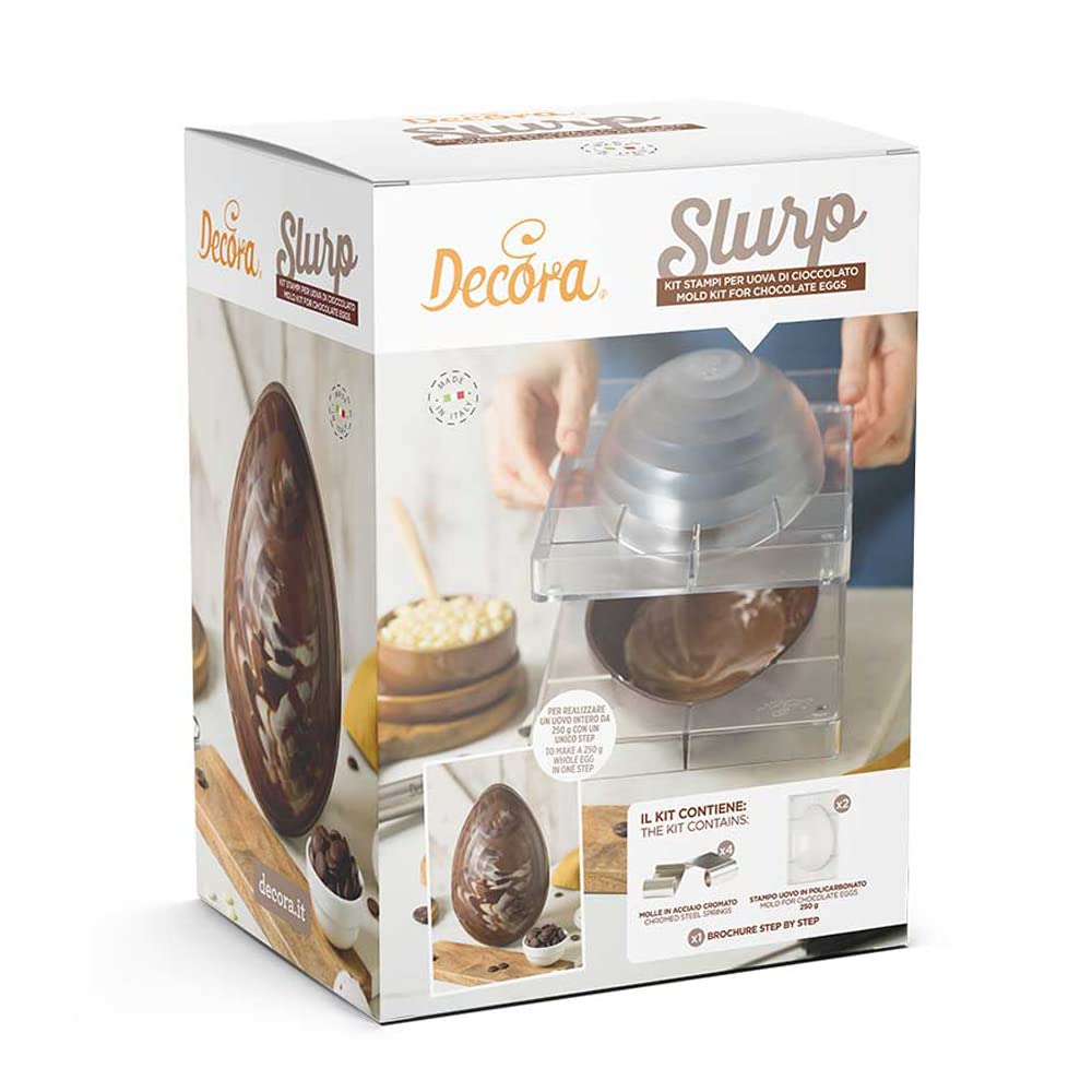 Decora 0050180 Slurp Set of 2 Egg Moulds 250 g with 4 Moulds