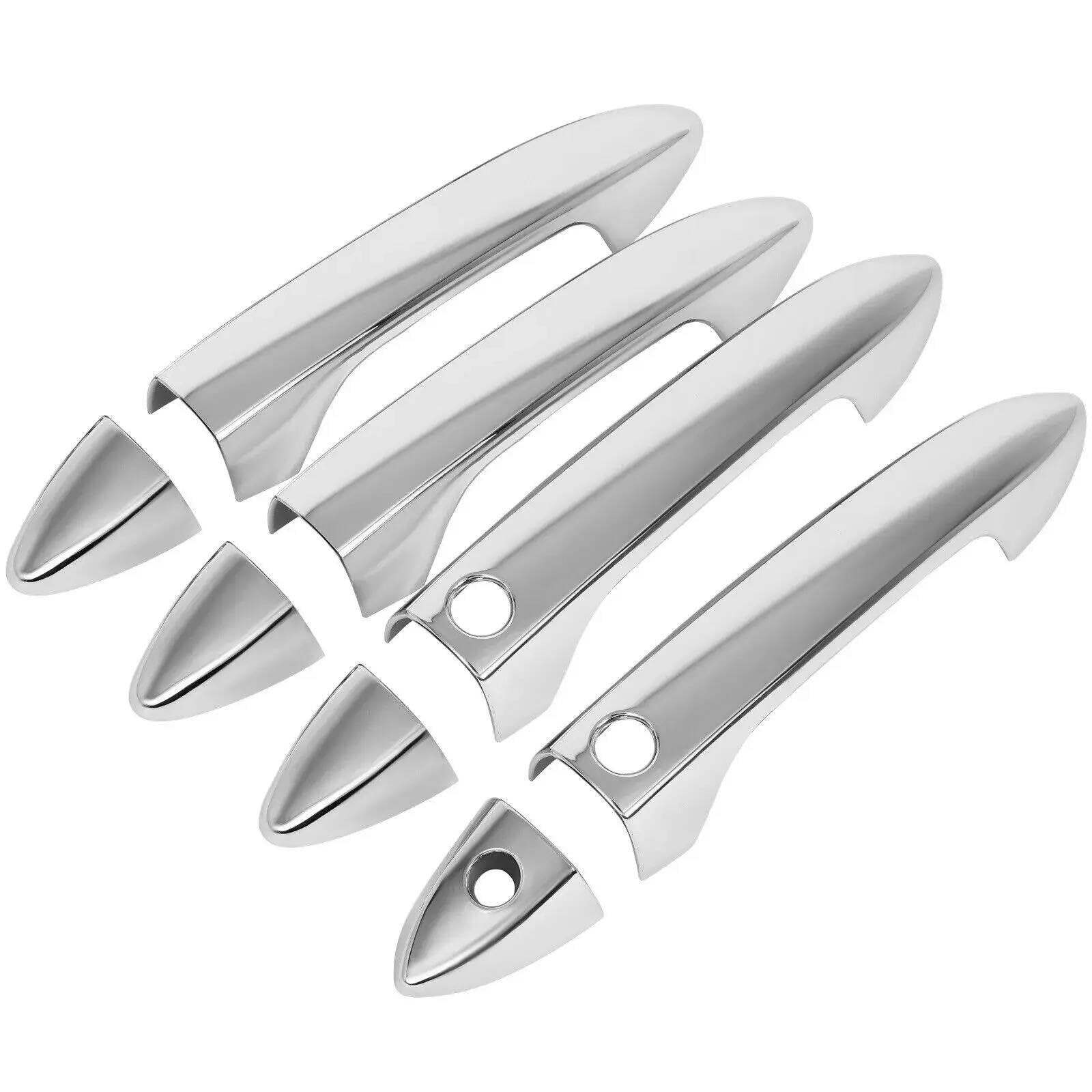 Yytemd Chrome - Smart Key Car Side Door Handle Cover Moulding Trim Exterior Decor Accessories For Accord 2013-2017 Chrome(Chrome - Smart Key)