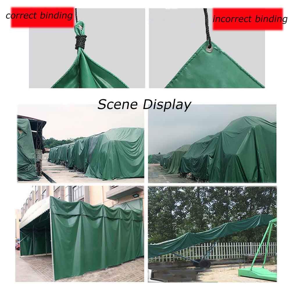 Bâche Robuste 100% imperméable et résistante aux intempéries, Poids 450 g + 20 g/m², Chaque carré épais pour Pare-Soleil extérieur