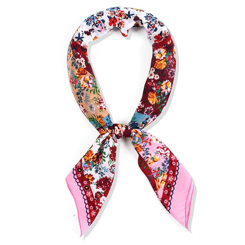 Women's Shawl Wrapped Scarf Russian Retro Square Ukrainian Turban Used Wrap Hair And Sleep At Night（32 * 32 inches）4