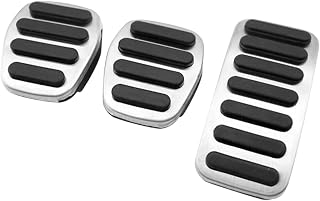 Pedal Pad Cover, for Volvo S40 2007-2016 V40 2013-2019 C30 2008-2016 XC30 2019, Stainless Steel Car Foot Pedal Fuel Accelerator Gas Pedal Brake Pedal Cover Pad Accessories