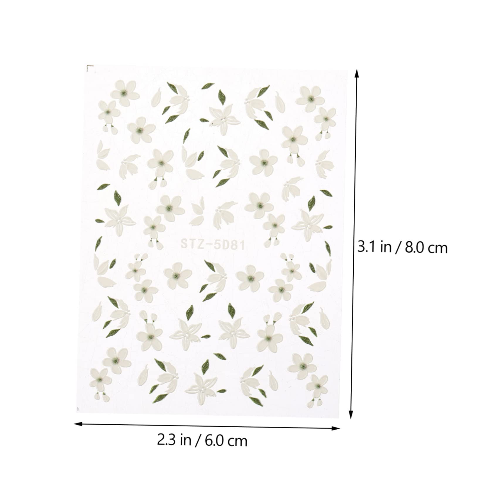 5 Set Autoadesivo Di Arte Del Del Fiore Gel Nail Stickers Gel Nails Stickers Adesivi Floreali Per Manicure Adesivo Per Unghie Autoadesivo Adesivo Per Unghie Fiore 3 Fogli*5