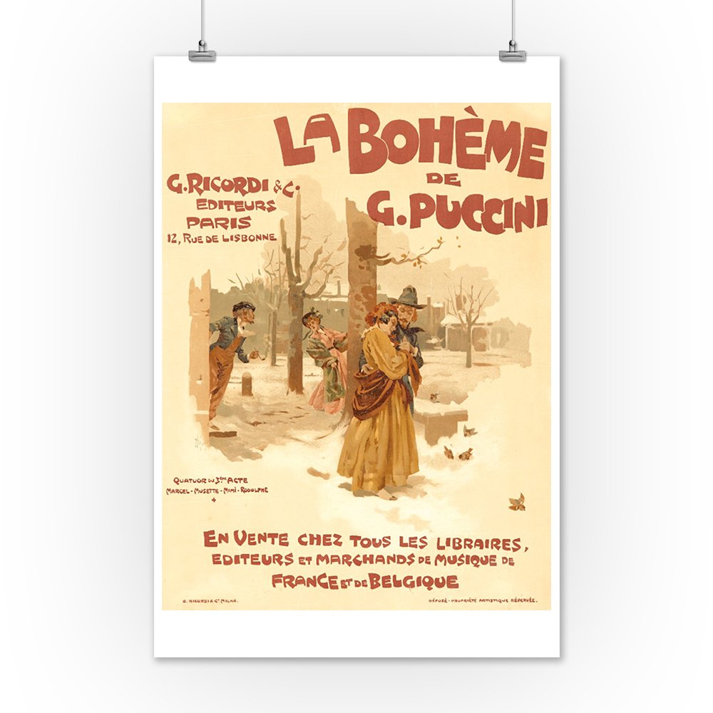 Amazon.com: La Boheme (artist: Hohenstein, Adolfo) Italy c. 1895
