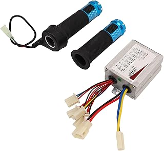 Tbest Controlador de velocidade de bicicleta elétrica com aderência do acelerador, kit de aderência do acelerador do controlador de scooter 12 V 500 W liga de alumínio para triciclo elétrico scooter