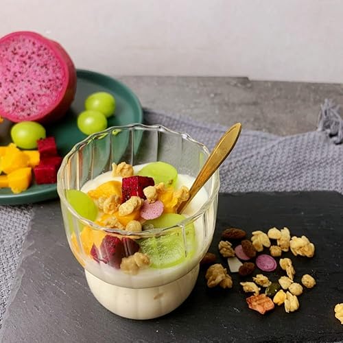 Vawolecy Taza de café de cintura, 13.5 onzas, moderna cocina, ondulada, para leche, vino, vasos de vidrio, vasos de cerveza, vasos de café helado,