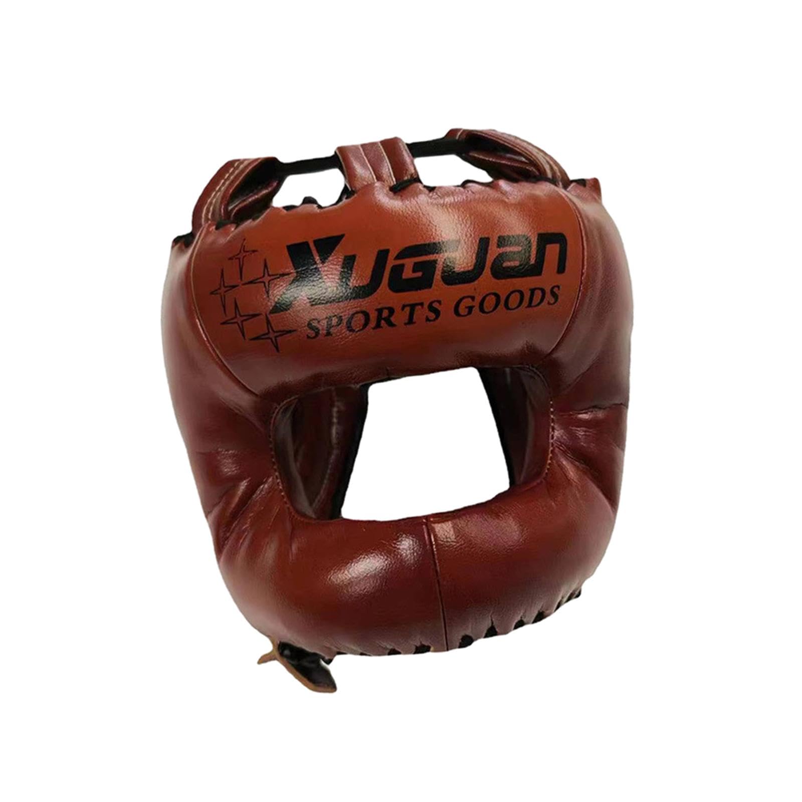 F Fityle Casco de Boxeo Profesional, Casco de Entrenamiento de Artes Marciales Mixtas, Casco de Kickboxing, Muay Thai, Grappling, Karate, Taekwondo, Casco de a, Marrón, L