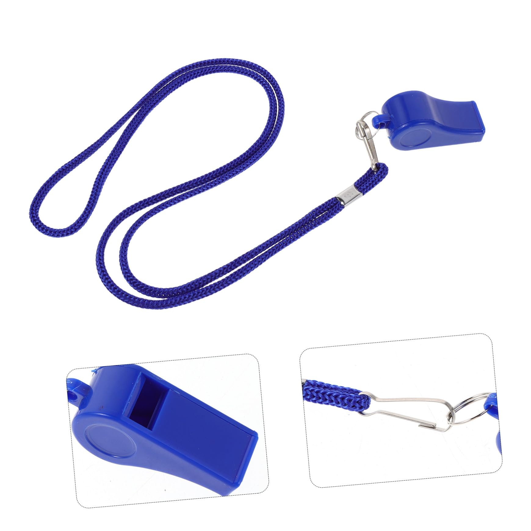 SUPVOX Fischietto di Emergenza Blu in Plastica 36 Pezzi con Cordino | Uso Calcio e Arbitraggio Sportivo, Poliestere Leggero, Design Resistente e Portatile
