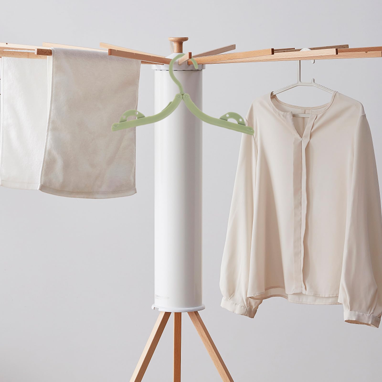VICASKY 20pezzi Grucce Pieghevoli per Viaggi Leggeri e Portatili Grucce da Viaggio per Borse Porta Abiti e Cappotti Materiale Antiscivolo e Design Salvaspazio per Campeggio Camper e Asciug
