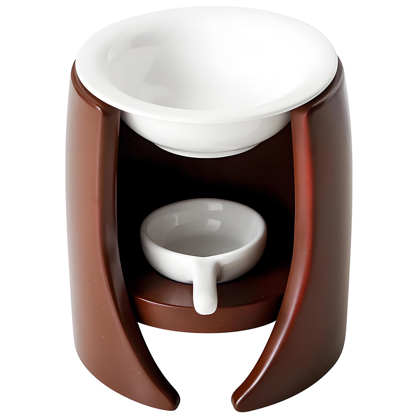 Stylish Ceramic Essential Oil Burners Furnaces with Bowl and Tealight Holder Spoon for Aromatherapies and Relaxation Ceramic Aromatherapies Diffuser