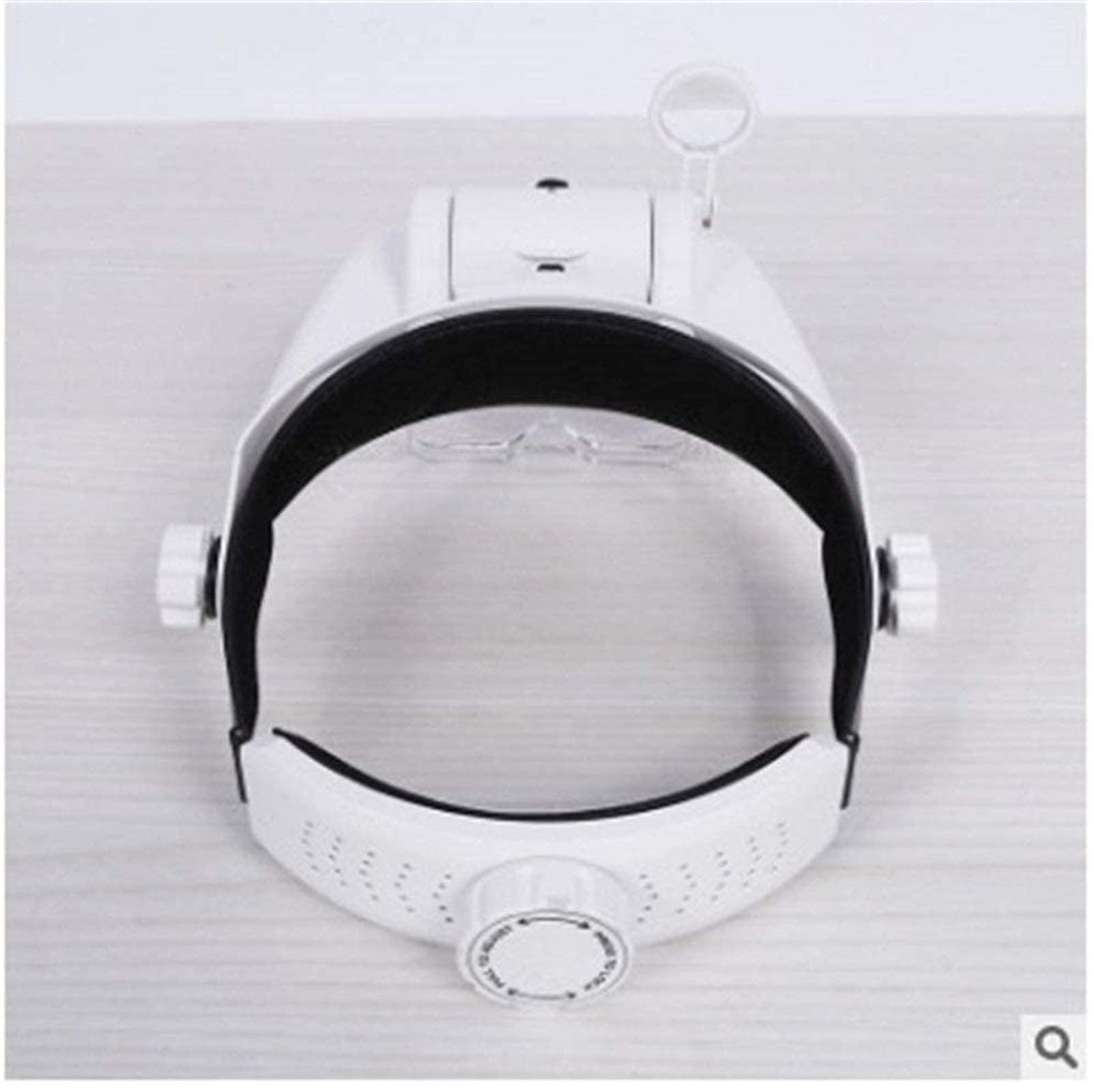 Stirnbandlupe, beleuchtete Kopfbandlupe, wiederaufladbare Stirnbandlupe mit 3 LED-Leuchten, Lesebrillen-Wartungslupe,