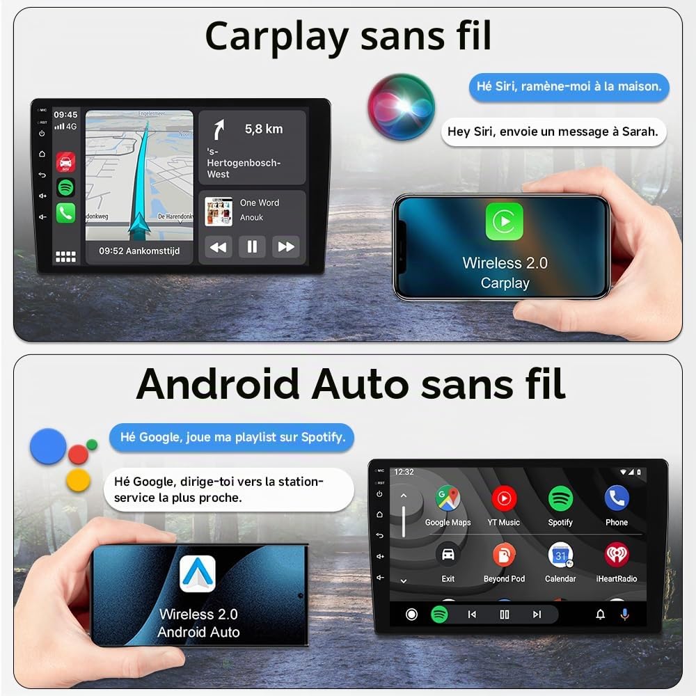 10,1" Android 15 Autoradio pour Skoda Fabia 5J MK2 2007-2013 | 4+64Go, Carplay Android Auto sans fil, Touch Screen, Voiture Stéréo Bluetooth 5.4, Wifi 6.0, HiFi Navigation GPS
