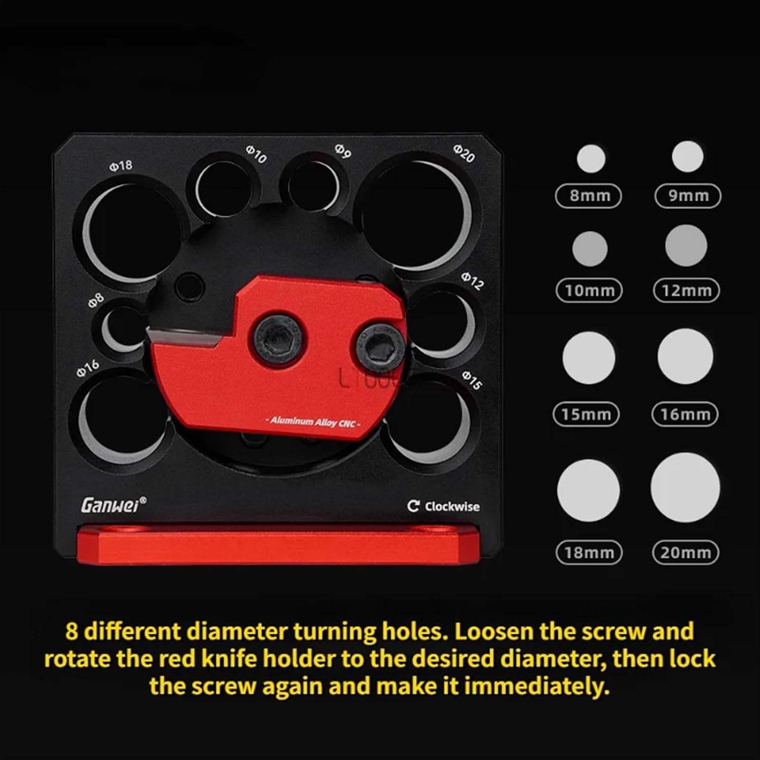 Adjustable Dowel Maker Jig 8mm-20mm with Carbide Blades Turning Woodworking Electric Drill Milling Dowel Round Rod Tool (Color : A Set)