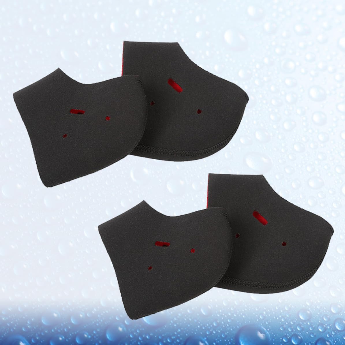 2 Pairs Heel Socks Heel Protector for Ankle and Heel Black Sbr