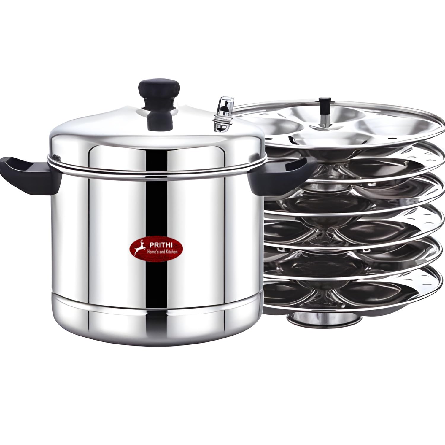 Prithi Homes and Kitchen 24 Cavity 6 Plate Idli Cooker, 24 Idli Maker Stainless Steel Idli Maker 24 Cavity Stainless Steel Idly Pot (6 Plate 24 Idli) - OCM Model (B0BTC3G4PS) Amazon Price History, Amazon Price Tracker