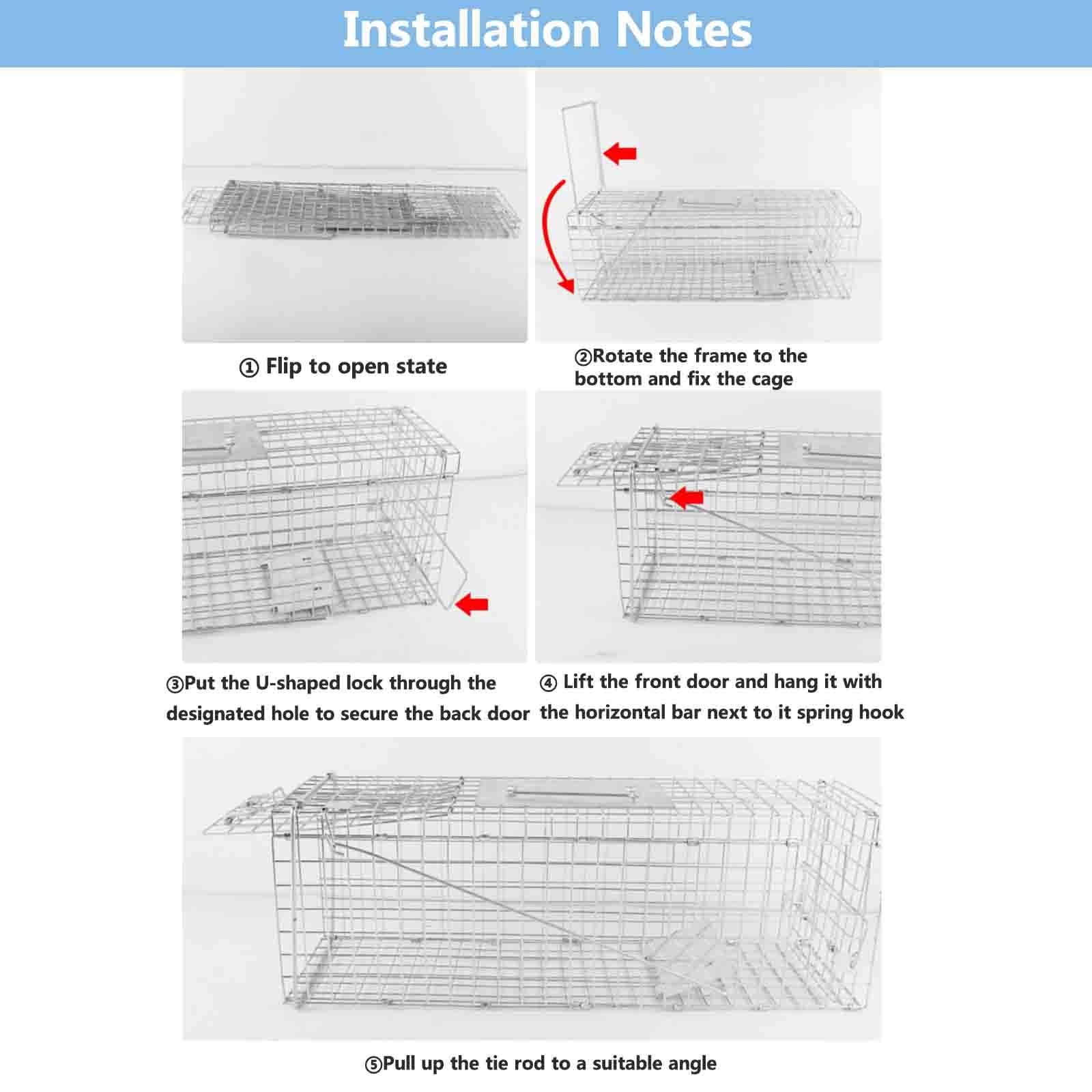 Amazon.co.jp: 猫捕獲器、動物用トラップ 猫用ケージ、野良猫用