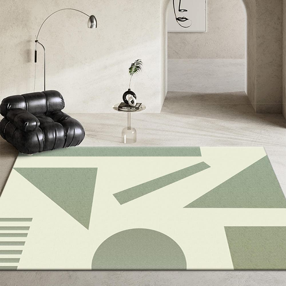 Paillasson Entree Exterieur Beige Rétro Vert Tapis Paillasson d Entree Interieur Antidérapant Paillasson Lavable en Machine Paillasson Extérieur Absorbant Tapis Entree(90x150cm)