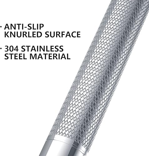 Miniatura 3 de Munzong Barra de agarre antideslizante para ducha de 12 pulgadas, barra de agarre de baño de acero inoxidable, barra de equilibrio de baño moleteada