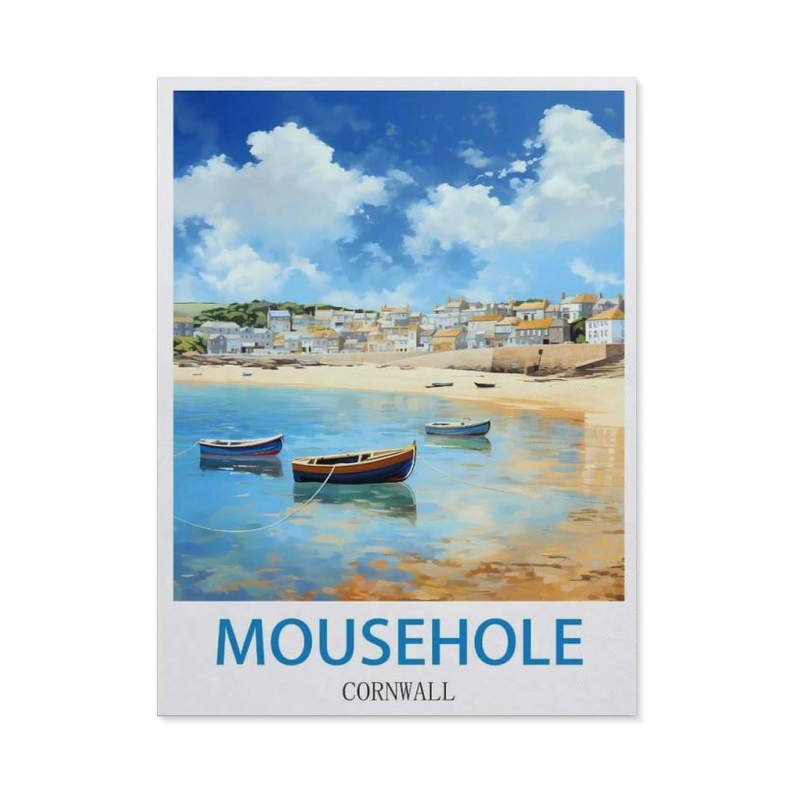 BEAYODKP 5D Diamond Painting Kits，Mousehole Cornwall（40x50cm）