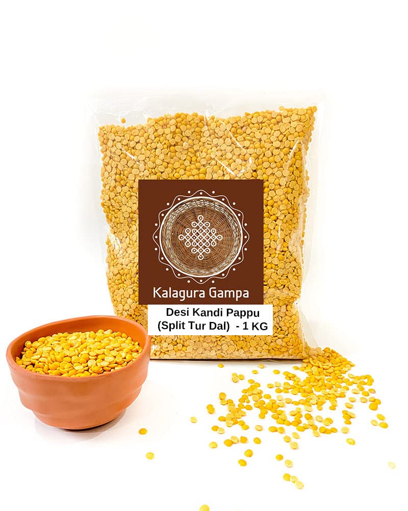 Kalagura Gampa Kandi Pappu (Desi) (Split Tur Dal) (Subhash Palekar Natural  Method) (1000 Grams) : Amazon.in: Grocery & Gourmet Foods