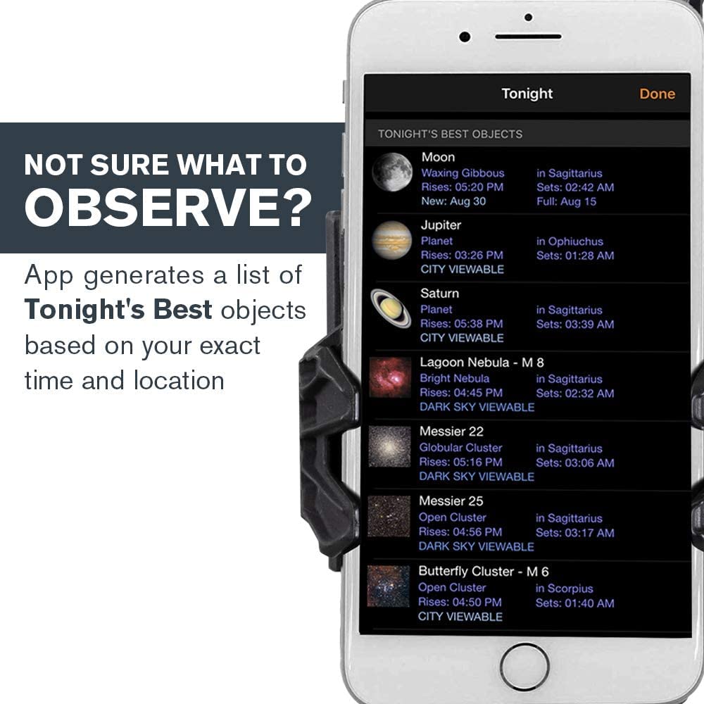 Celestron StarSense Explorer LT 80AZ Smartphone App-Enabled Newtonian Reflector Telescope with Moon Filter - Image 4 thumbnail