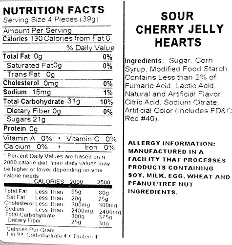 SweetGourmet Valentine Sour Cherry Hearts 1 Libra miniatura 4