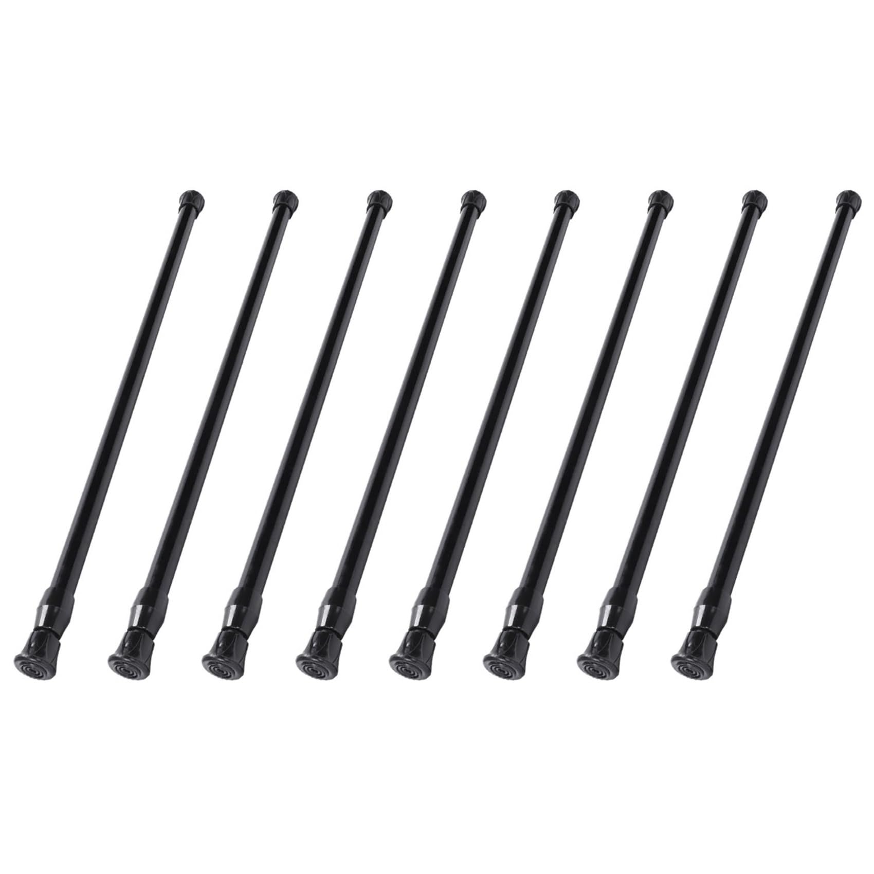 Hndhbfgrt 8X Spring Extendable Loaded Curtain Rail Pole Telescopic Bath Window Tension Rod,40-70Cm
