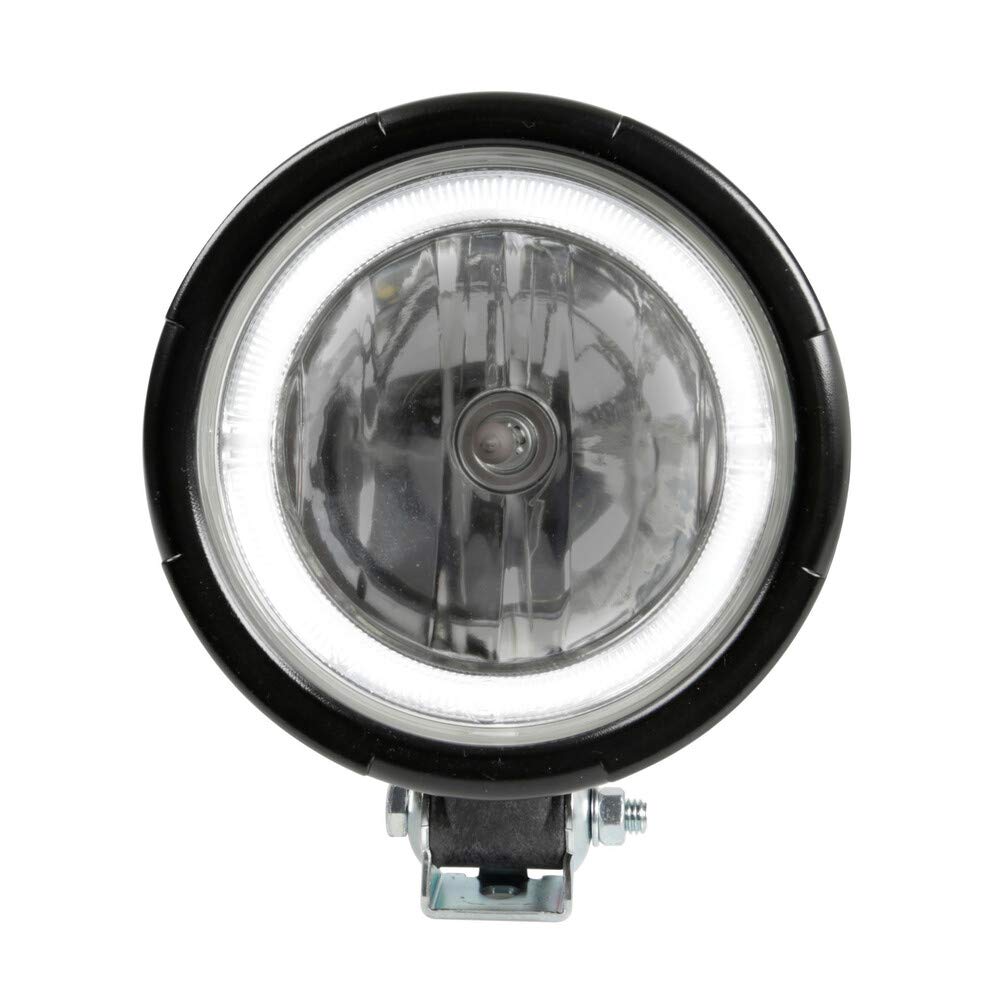 Faro rotondo a lunga portata Saturn 12/24 V + luce notturna Angel Eyes