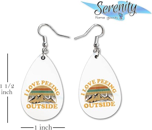 Vista 31 de Van Gogh - Juego de aretes colgantes divertidos Lindos aretes de joyería para niñas y mujeres Impresión de doble cara Regalo de cumpleaños