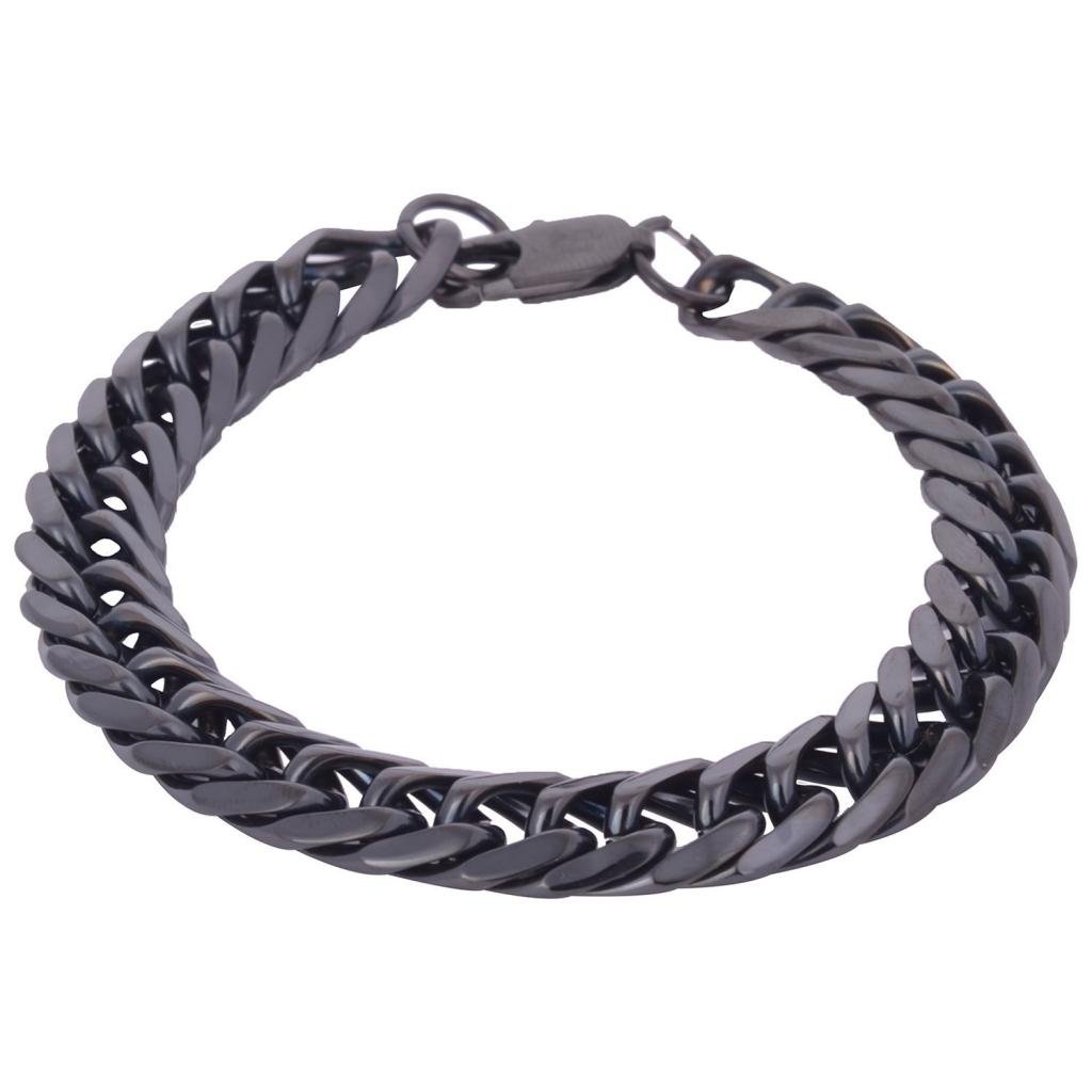 Zivom® 316L Stainless Steel Classic Black Curb Solid Bracelet For Men (B00OD0QEUS) Amazon Price History, Amazon Price Tracker