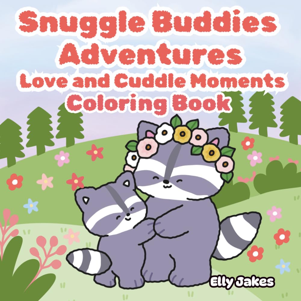 Snuggle Buddies Adventures: Love and Cuddle Moments: Heartwarming Coloring Book for Adults & Teens Featuring Cozy Animal Friends, Love Moments, and Relaxing Activities for Stress Relief and Self-Care