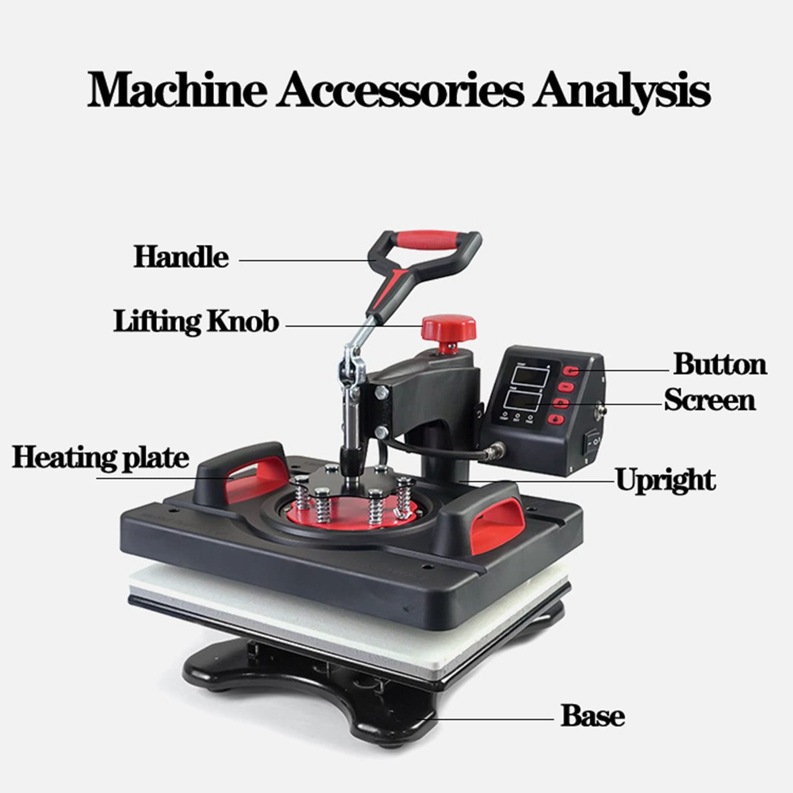 Amazon.co.jp: 熱プレス機、8 in 1 昇華熱プレスコンボ、15