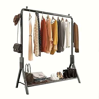 Amazon.com: FGYAHOKN Clothing Rack Metal Heavy Duty 59x16x59