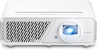 ViewSonic X2, 3,100 LED Lumens Full HD Smart LED Short Throw Projector for Home & Family Entertainment with WiFi Bluetooth and Harman Kardon Audio