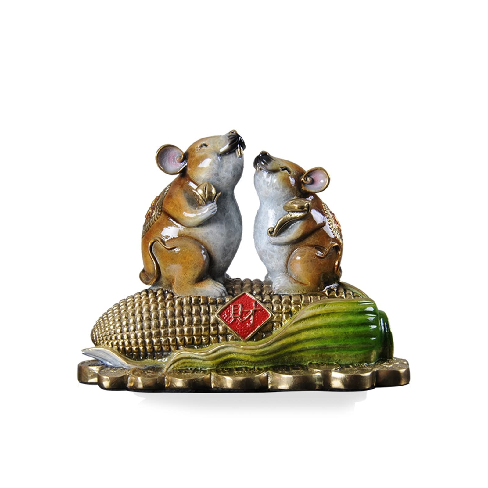 hongchenke34 Copper statue Auspicious Object Pure Copper Entryway Ornaments This Life to Attract Wealth Car
