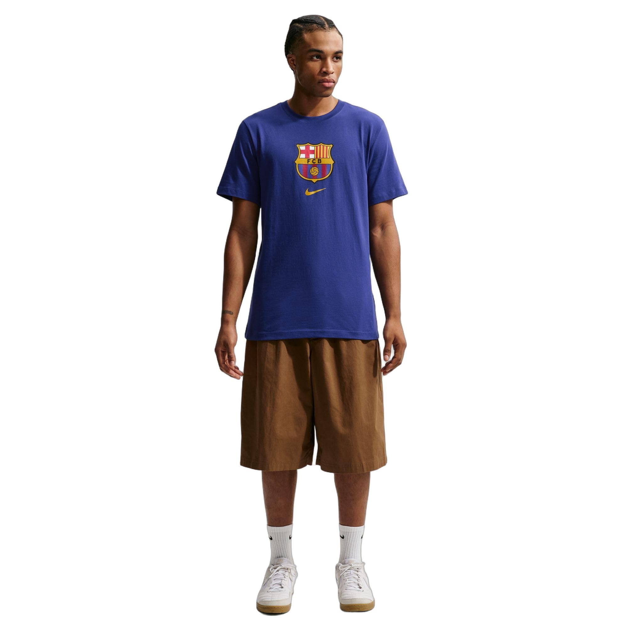 Nike Mens FCB Crest Tee Soccer T Shirt-picture-22