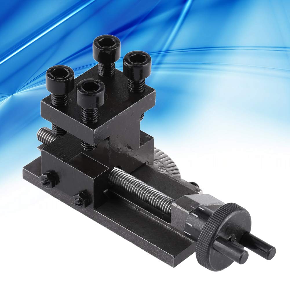 Lathe Compound Slide, 30 Degree Rotatable Mini Lathe Tool Holder Accessory, Premium Tungsten Steel, SN: 10154, Exclusively for C0 Mini Lathe, Multifunctional Accessory