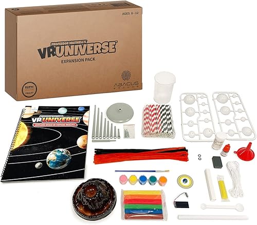 Professor Maxwell's VR Universe - Libro de ciencia espacial para niños de realidad virtual y juego de actividades interactivas de aprendizaje STEM