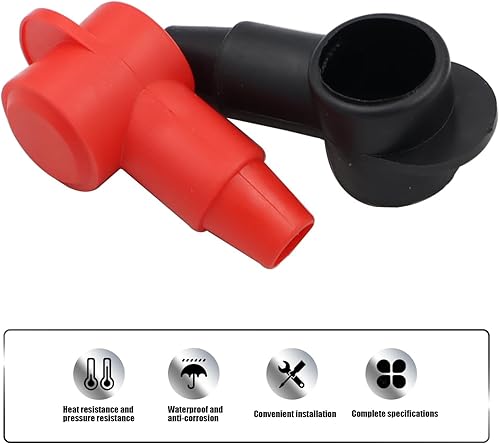 Miniatura 5 de 2 piezas de cubierta de terminal de perno de automóvil, bloques de conexiones impermeables de PVC, protector de terminales, cubierta protectora