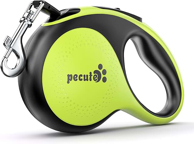 pecute Hundeleine 8m, Rollleine für Hunde, 360° Verhedderungsfreier Leinenverlängerung, Anti-Rutsch-Griff und Schnellbremsknopf, Geeignet für Hunde bis zu 50kg Gewicht product image